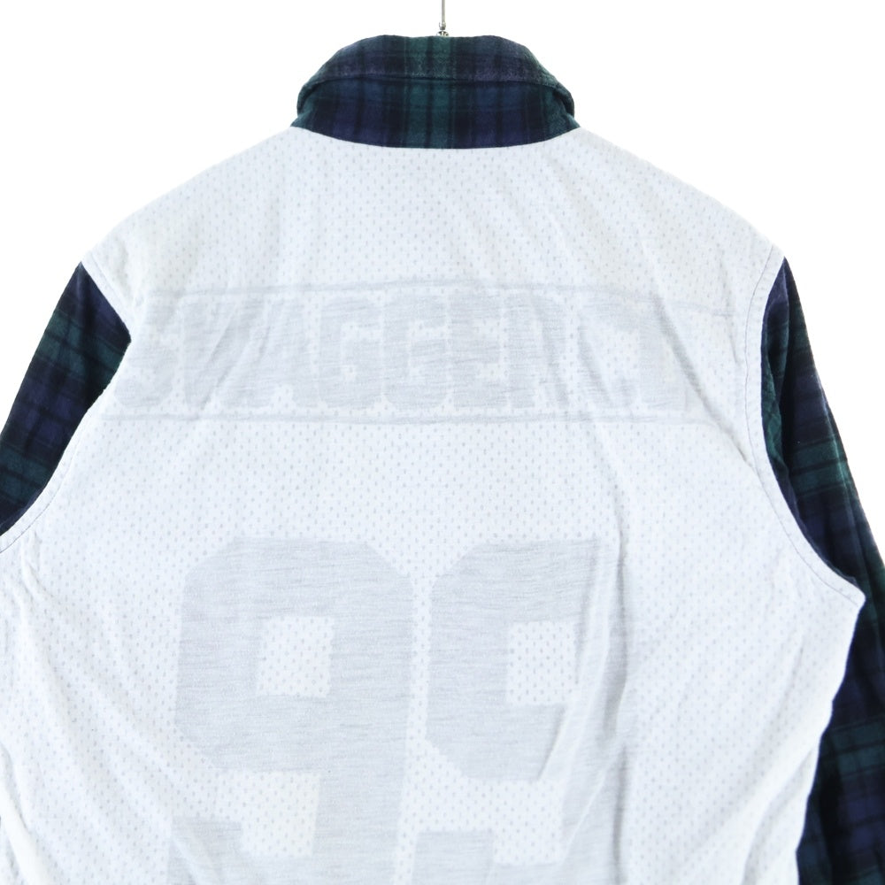 SWAGGER(スワッガー) ギンガムチェック 長袖シャツ グリーン SWGLSH-429
