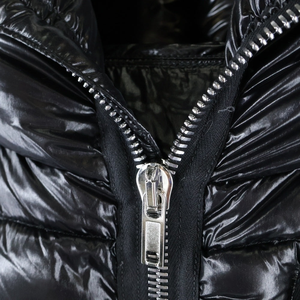 Rick Owens(リックオウエンス) 24AW Puffer Jacket With A Full Zip Detail ジップアップ フーディダウンジャケット RU02D6722 ブラック