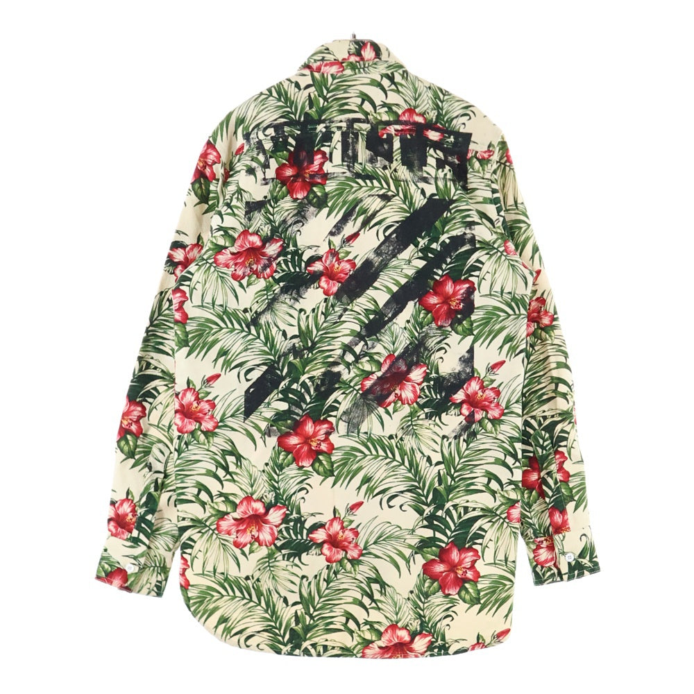 OFF-WHITE(オフホワイト) 15SS フラワー バックアロープリント 長袖シャツ マルチ