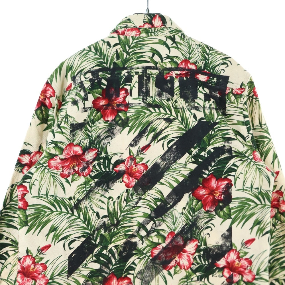 OFF-WHITE(オフホワイト) 15SS フラワー バックアロープリント 長袖シャツ マルチ
