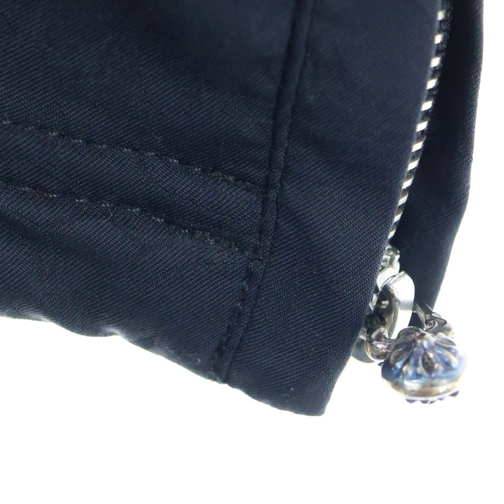 CHROME HEARTS(クロムハーツ) U TRASH PICKUP PLS NYL クロス総柄 ナイロンパンツ ブラック