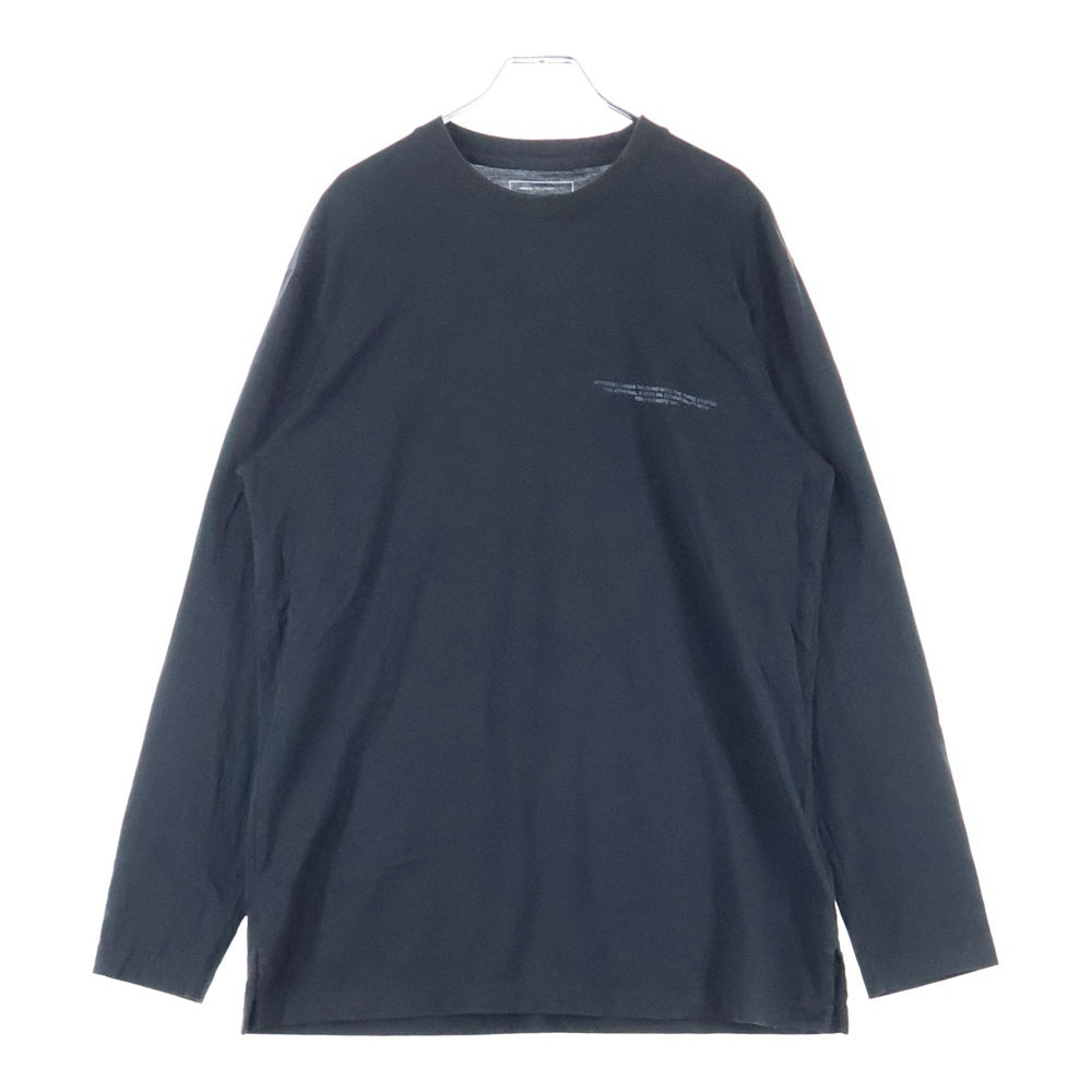 Y-3(ワイスリー) 24AW LOGO LS TEE バックロゴプリント クルーネックロングスリーブTシャツ ブラック