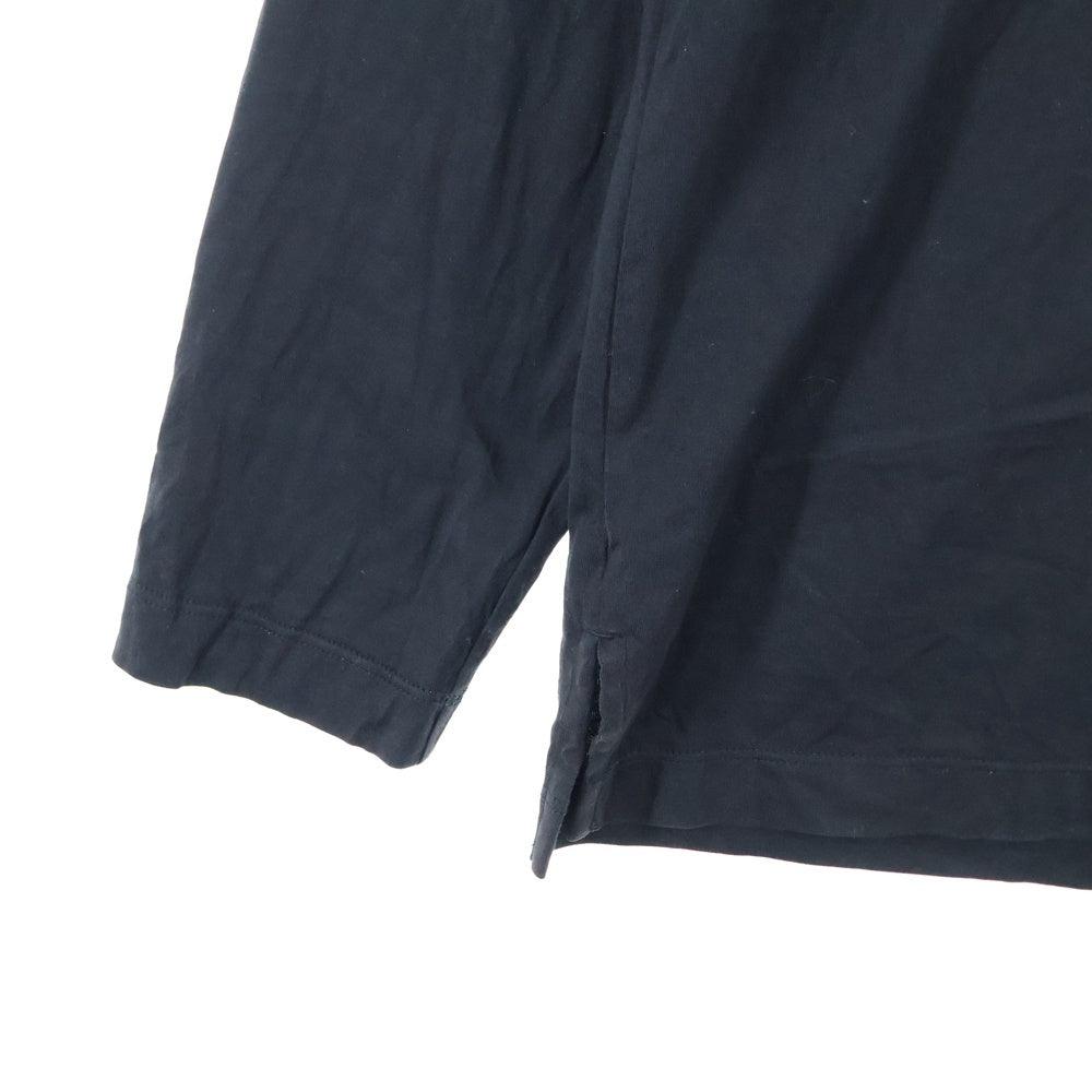 Y-3(ワイスリー) 24AW LOGO LS TEE バックロゴプリント クルーネックロングスリーブTシャツ ブラック