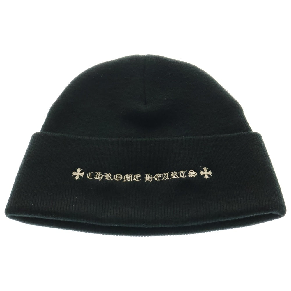 CHROME HEARTS(クロムハーツ) ×MATTY BOY PPO WOOL WATCH CAP マッティボーイ チョンパー刺繍ニットキャップ ビーニー ニット帽 ブラック