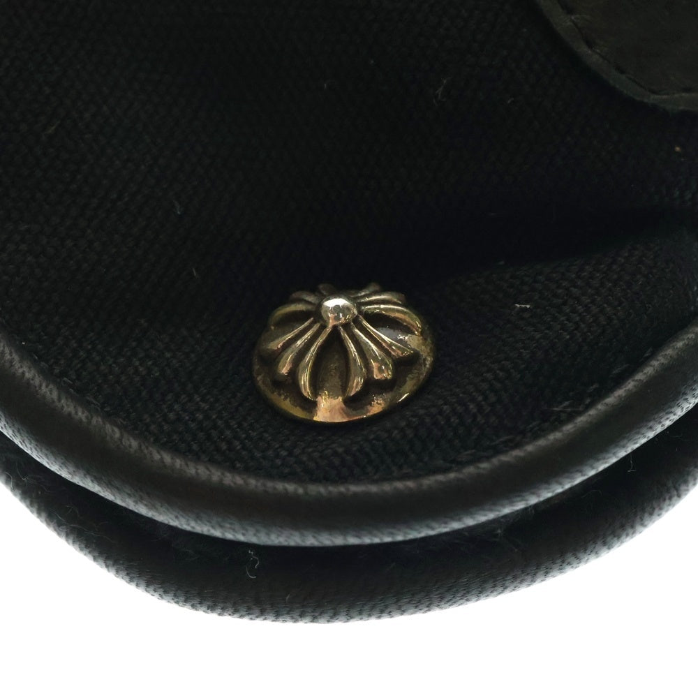 CHROME HEARTS(クロムハーツ) CHプラスパッチ クロスボールボタン 6パッチ レザーグローブ 手袋 ブラック