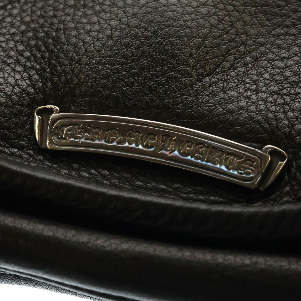 CHROME HEARTS(クロムハーツ) SHOULDER BAG-TINY ガンスリンガーストラップレザーショルダーバッグ ブラック