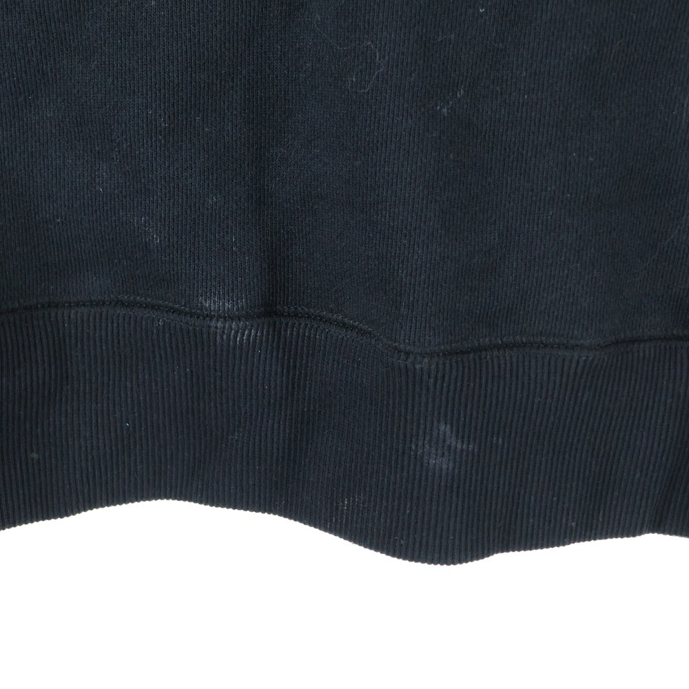 THE BLACK EYE PATCH(ブラックアイパッチ) DOLLAR BAND HALF ZIP SWEAT ロゴ刺繍 ハーフジップ スウェットトレーナー ブラック BEPFW23TP07