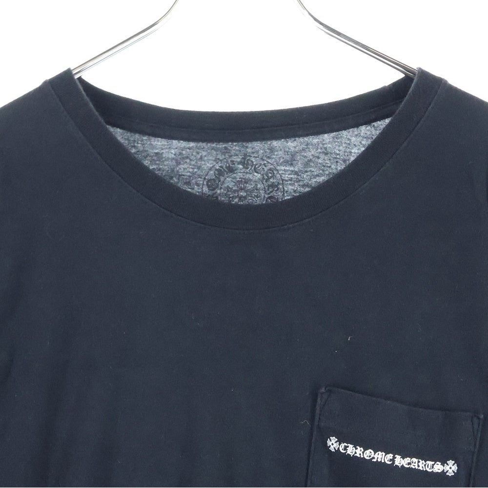 CHROME HEARTS(クロムハーツ) L/S TEE PLV セメタリークロスプリント クルーネック ロングスリーブTシャツカットソー ブラック