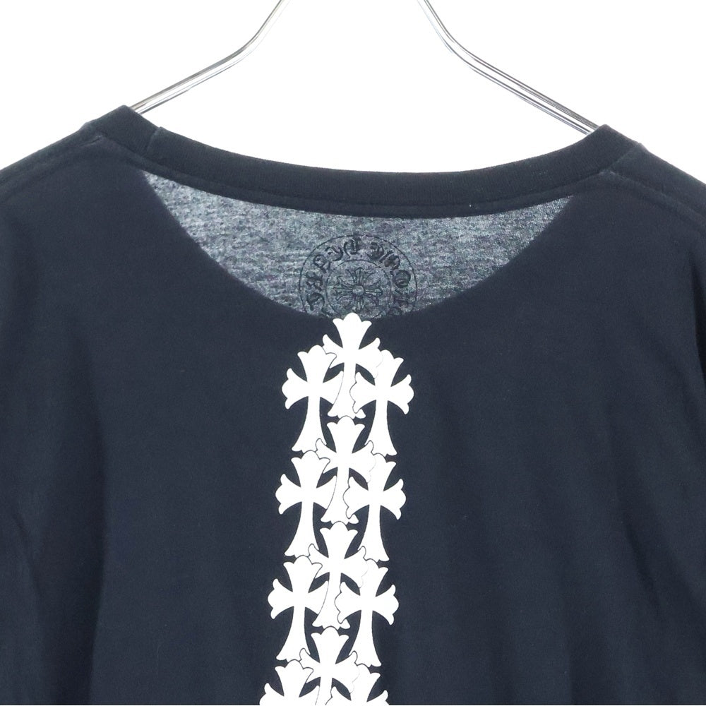 CHROME HEARTS(クロムハーツ) L/S TEE PLV セメタリークロスプリント クルーネック ロングスリーブTシャツカットソー ブラック