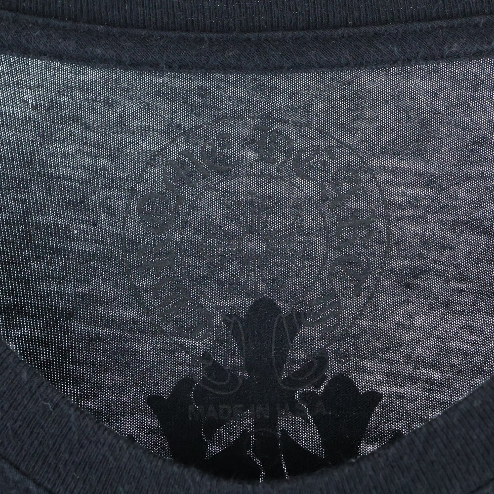 CHROME HEARTS(クロムハーツ) L/S TEE PLV セメタリークロスプリント クルーネック ロングスリーブTシャツカットソー ブラック