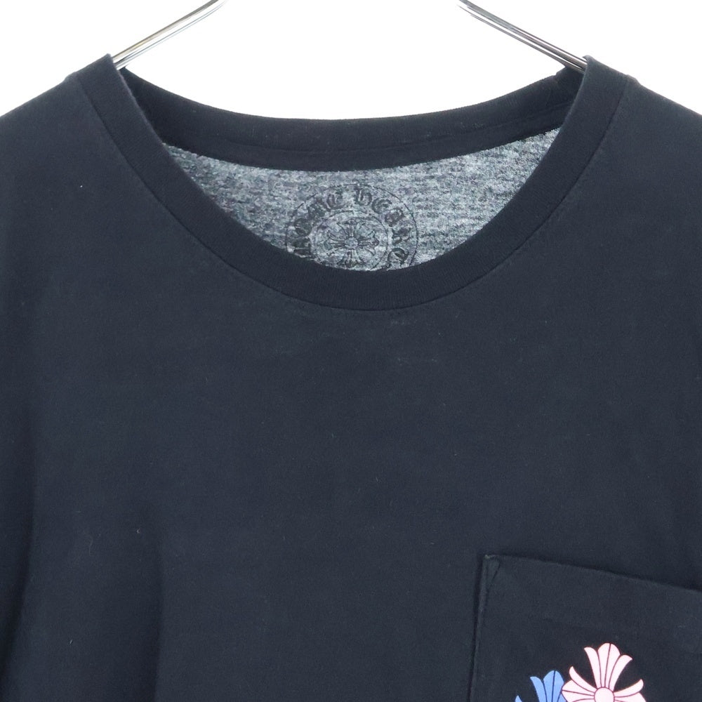 CHROME HEARTS(クロムハーツ) CEM CRS LS マルチセメタリークロスプリント長袖Tシャツ カットソー ブラック