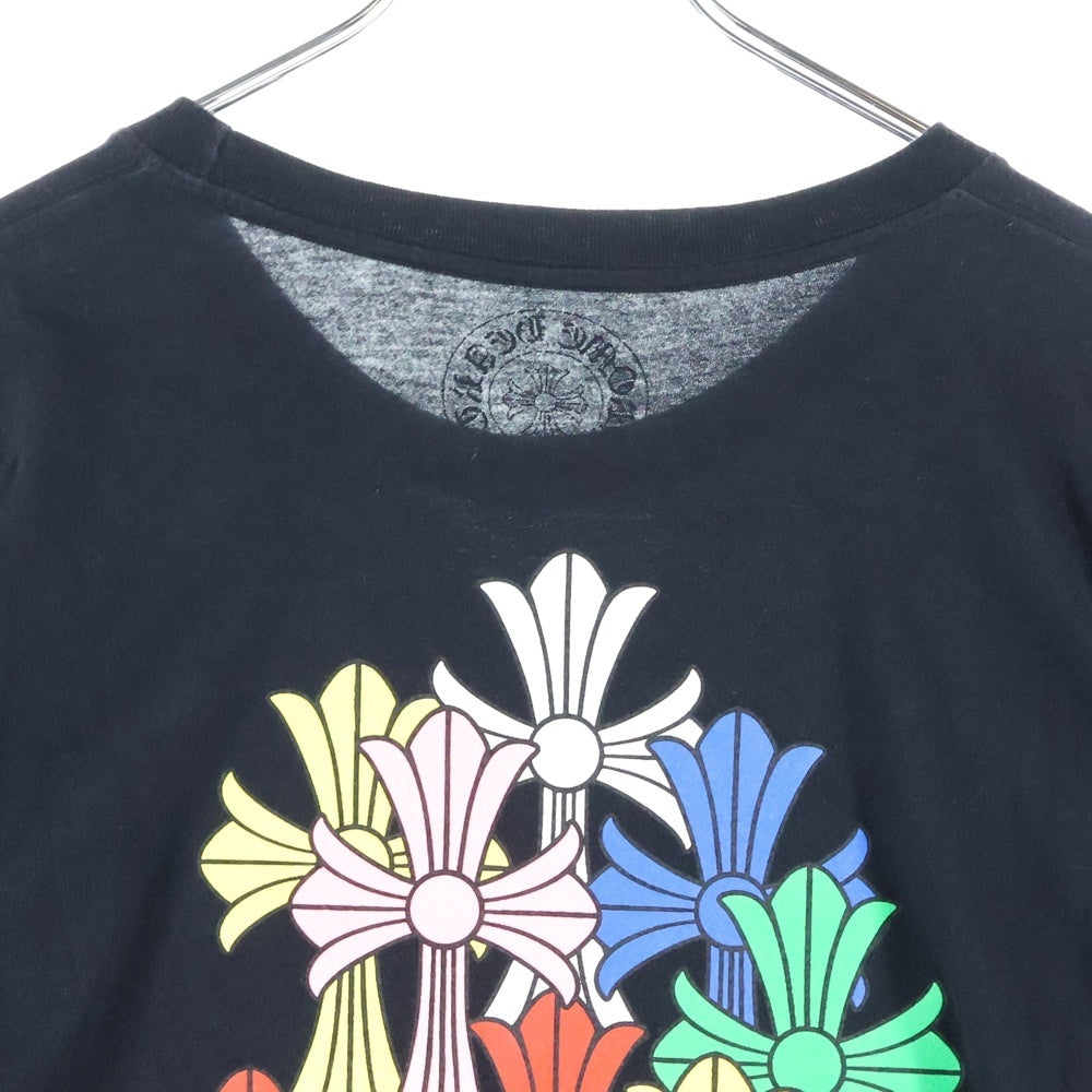 CHROME HEARTS(クロムハーツ) CEM CRS LS マルチセメタリークロスプリント長袖Tシャツ カットソー ブラック