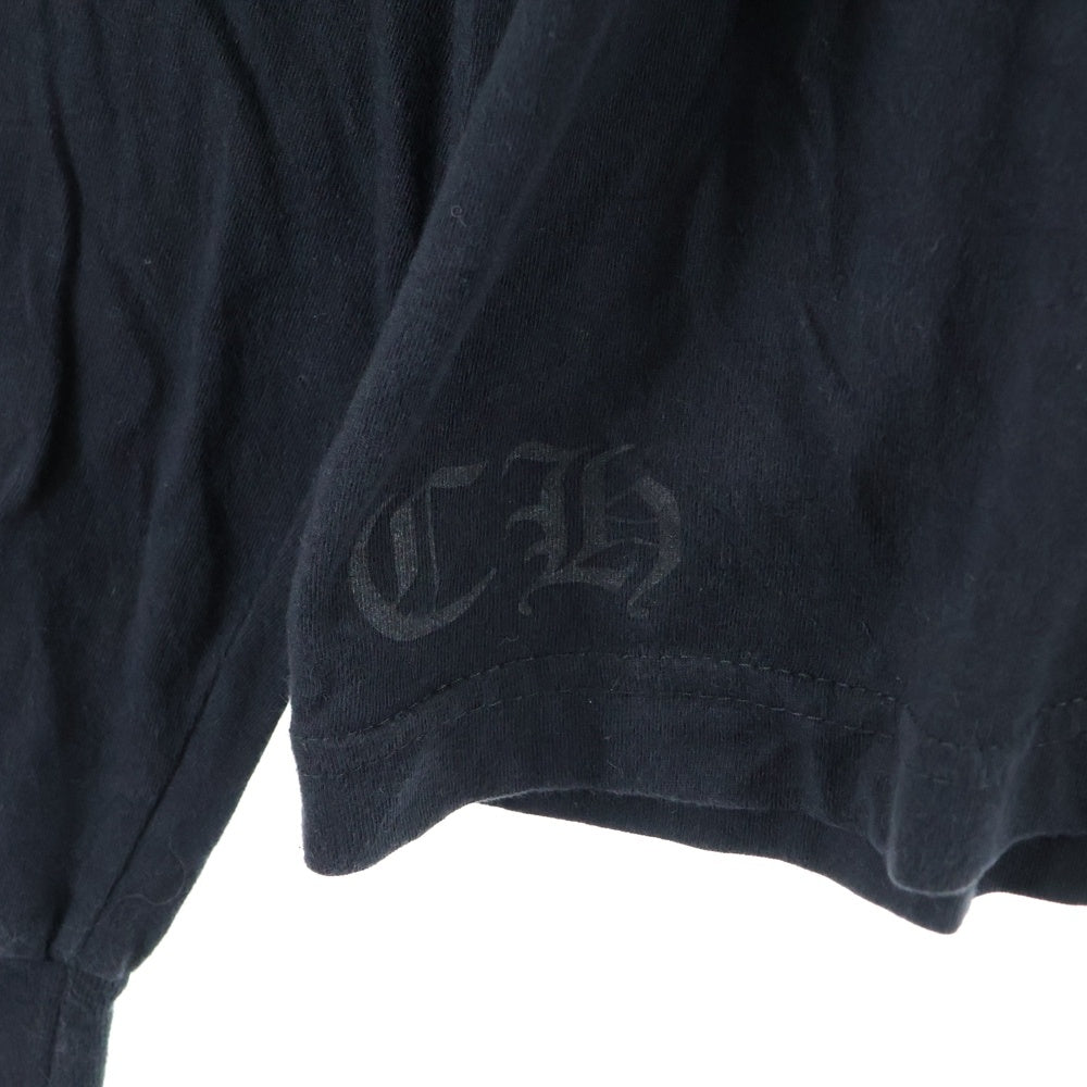 CHROME HEARTS(クロムハーツ) CEM CRS LS マルチセメタリークロスプリント長袖Tシャツ カットソー ブラック