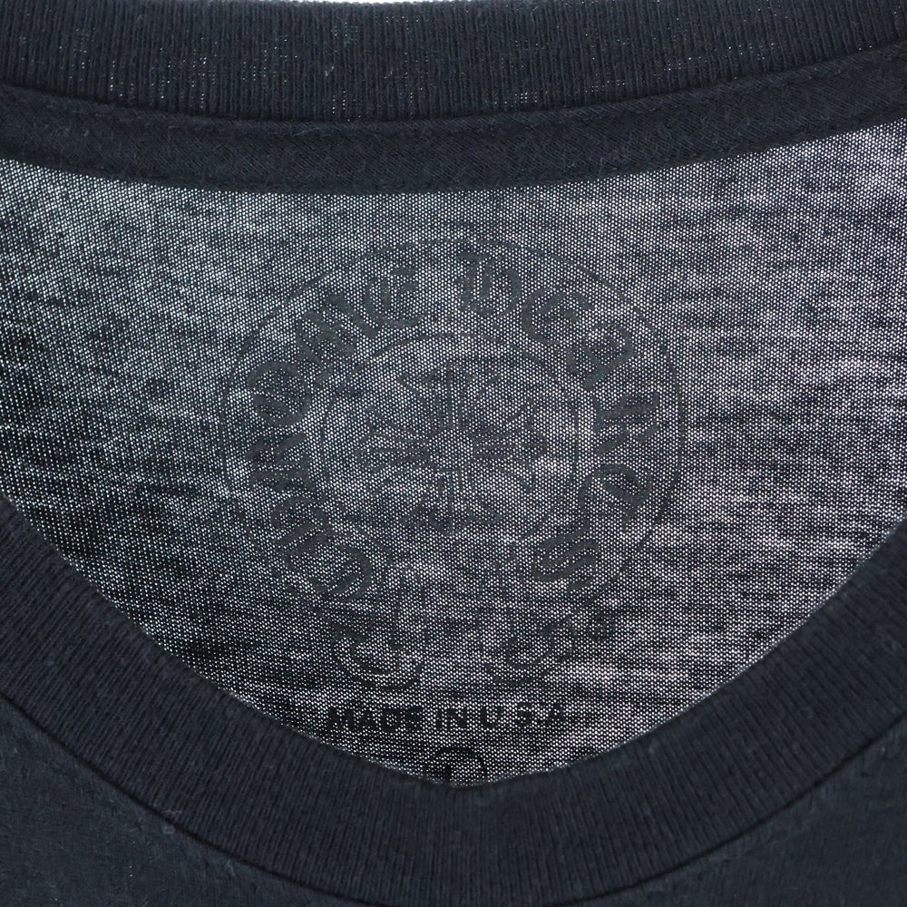 CHROME HEARTS(クロムハーツ) CEM CRS LS マルチセメタリークロスプリント長袖Tシャツ カットソー ブラック