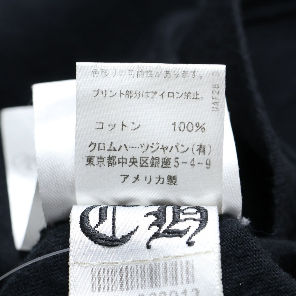 CHROME HEARTS(クロムハーツ) CEM CRS LS マルチセメタリークロスプリント長袖Tシャツ カットソー ブラック