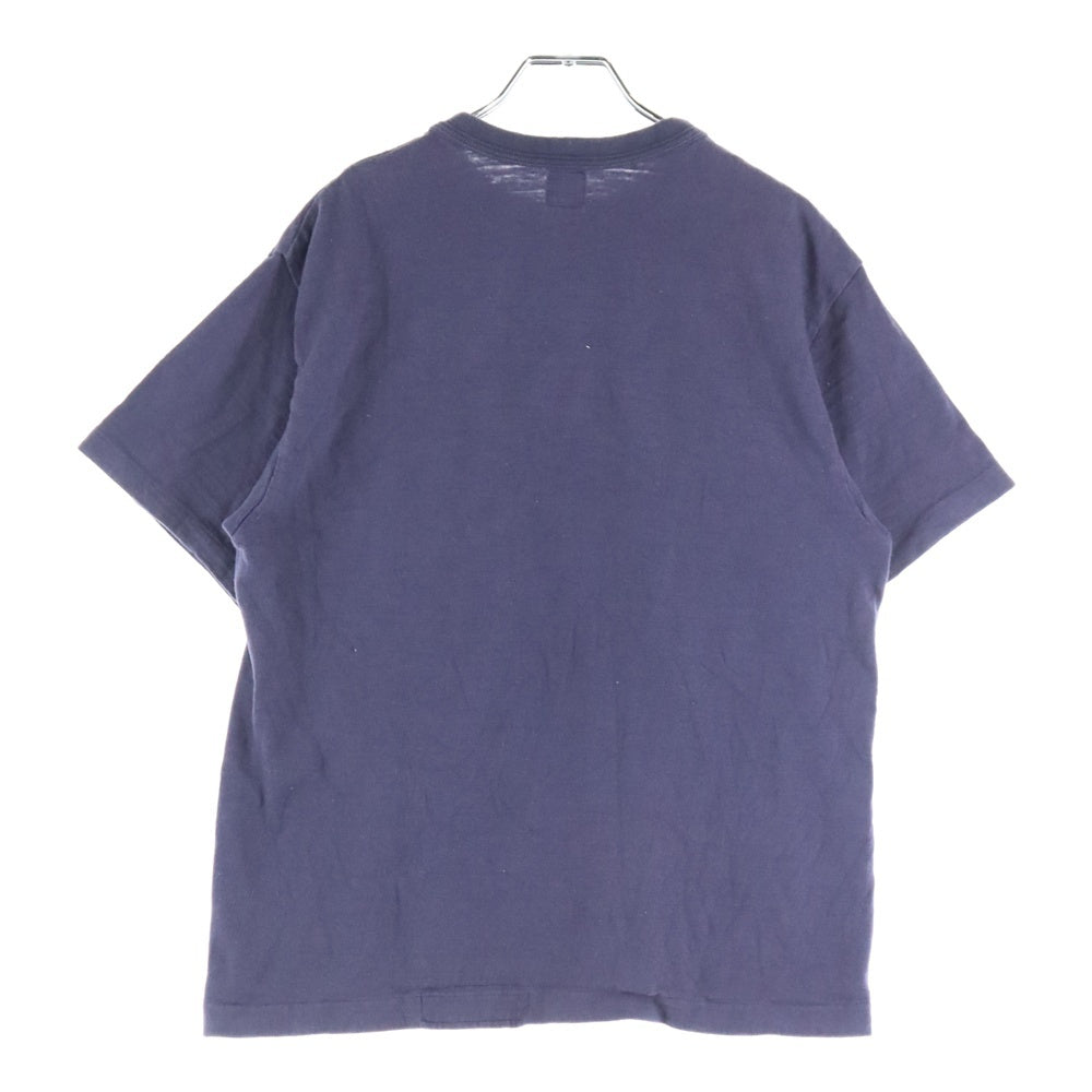 HUMAN MADE(ヒューマンメイド) ロゴワッペン付き クルーネック半袖Tシャツ ネイビー