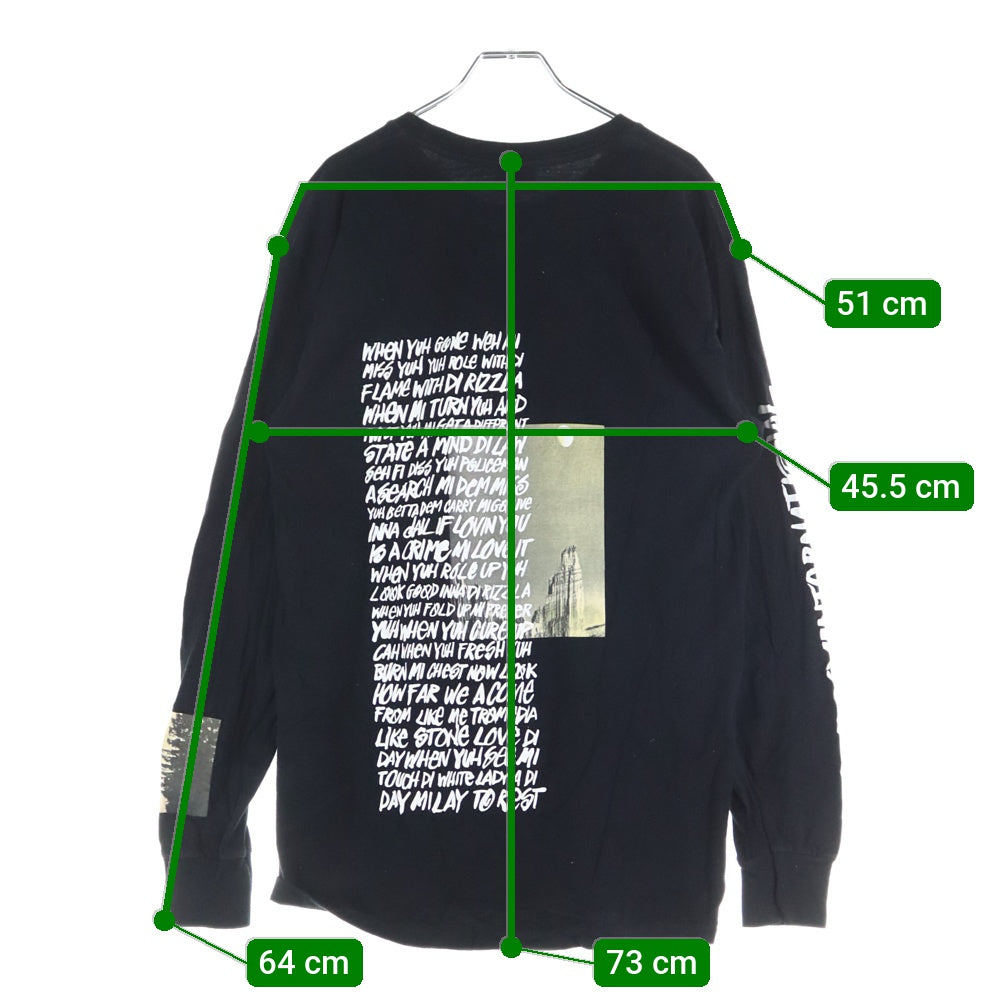 STUSSY(ステューシー) フォトプリント ロングスリーブTシャツ ブラック