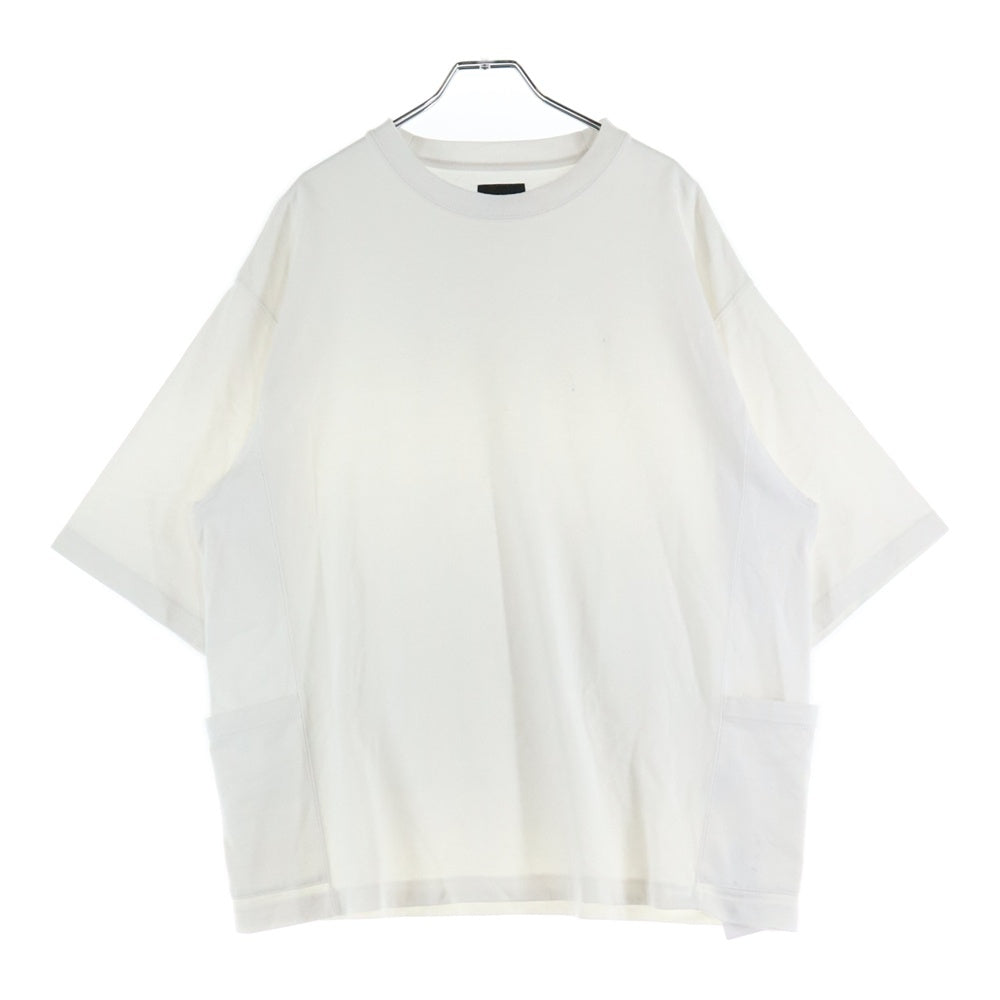 BEAMS(ビームス) ポケット付き クルーネック半袖Tシャツ ホワイト