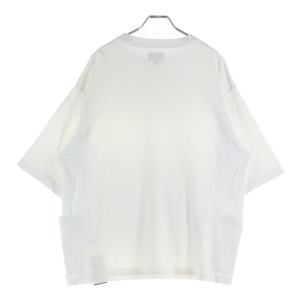 BEAMS(ビームス) ポケット付き クルーネック半袖Tシャツ ホワイト