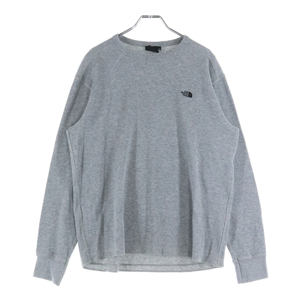 THE NORTH FACE(ザノースフェイス) ワッフル ロングスリーブクルーネックTシャツ グレー