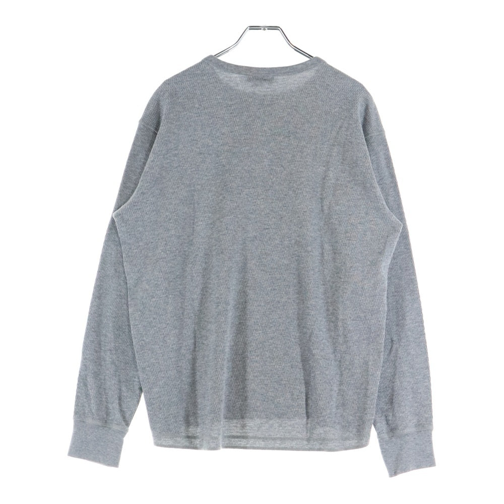 THE NORTH FACE(ザノースフェイス) ワッフル ロングスリーブクルーネックTシャツ グレー