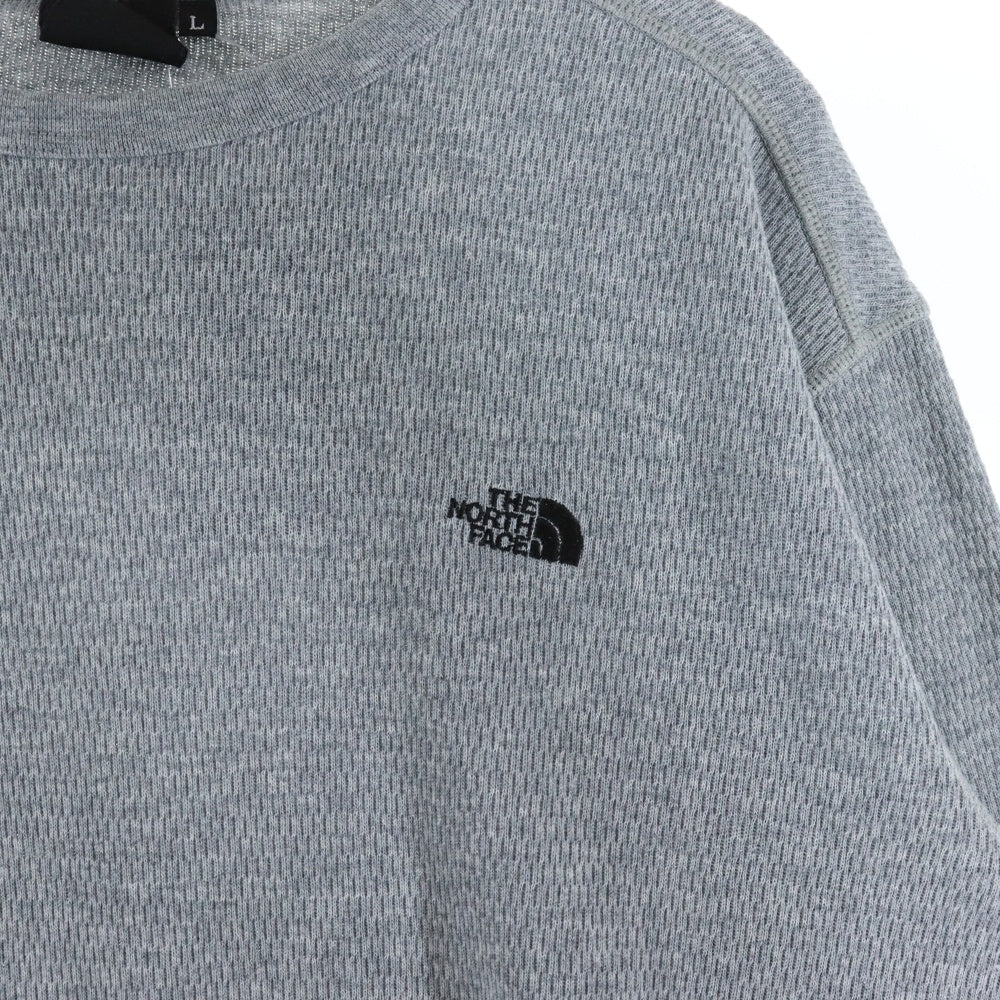 THE NORTH FACE(ザノースフェイス) ワッフル ロングスリーブクルーネックTシャツ グレー