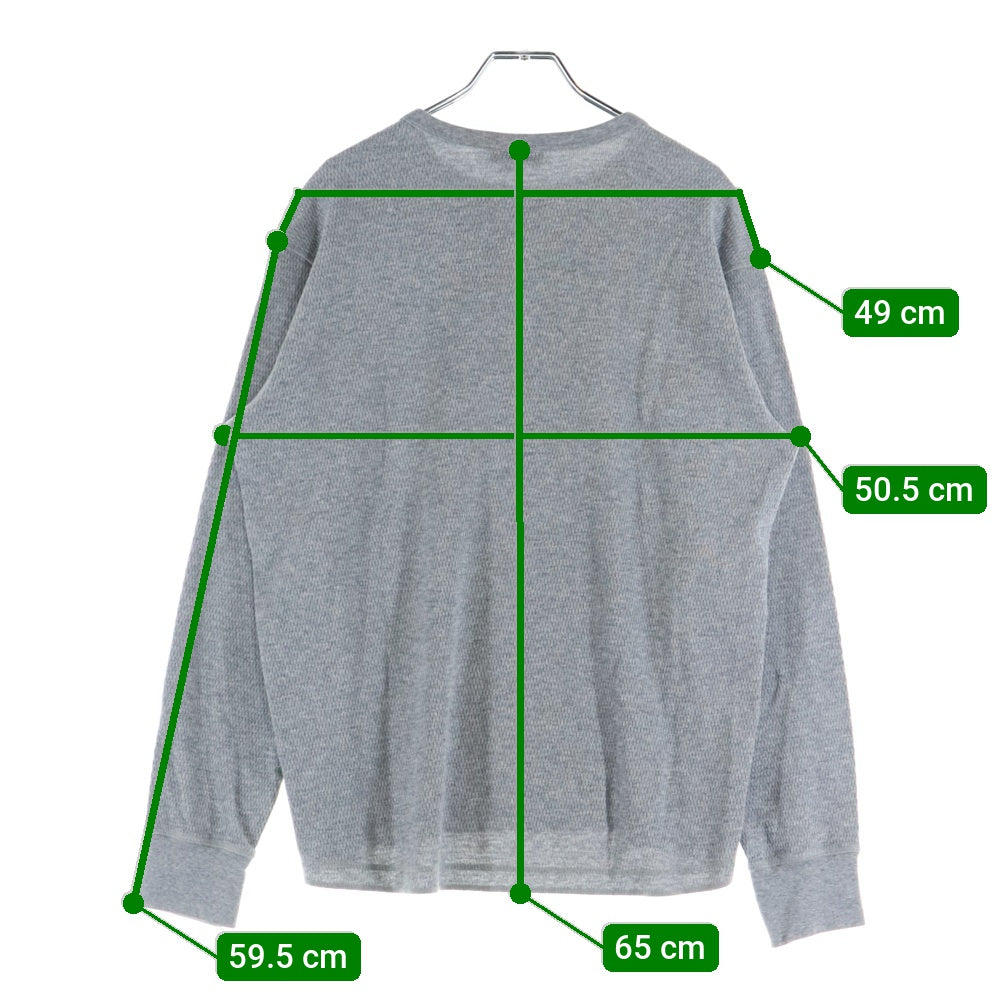 THE NORTH FACE(ザノースフェイス) ワッフル ロングスリーブクルーネックTシャツ グレー