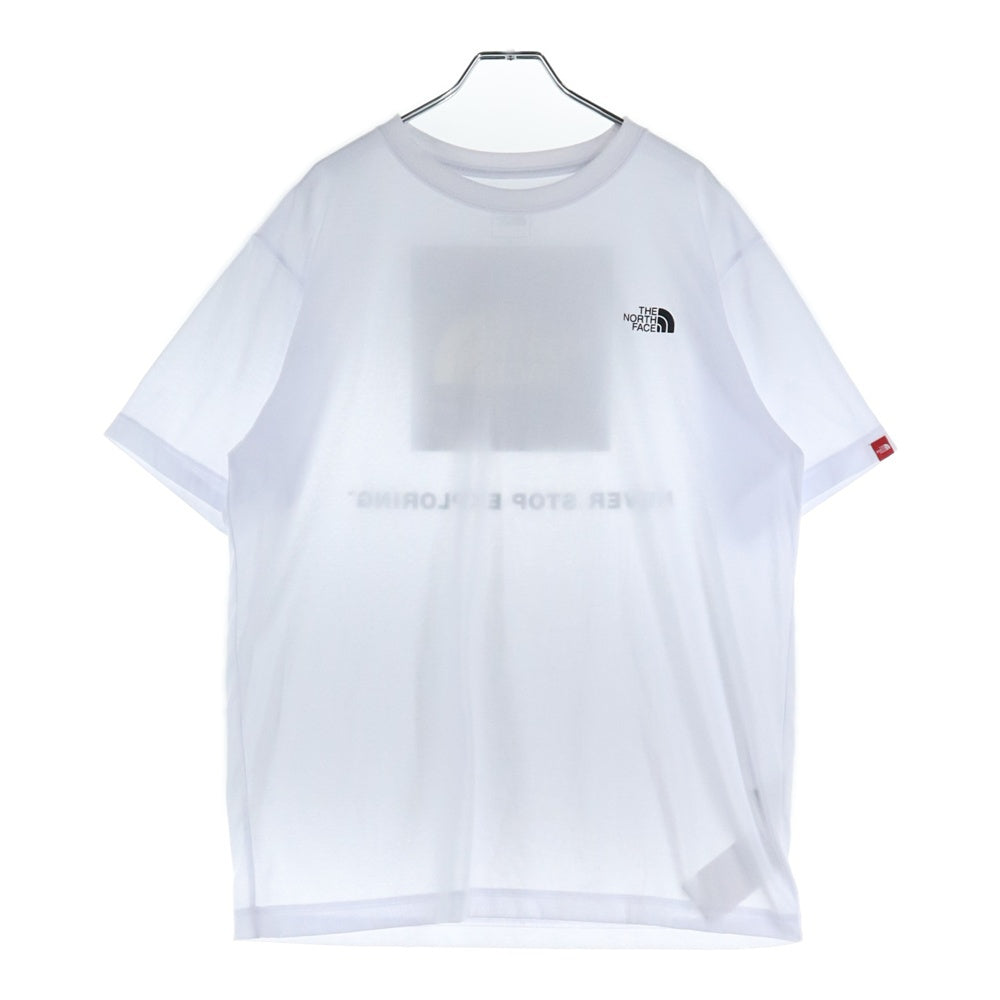 THE NORTH FACE(ザノースフェイス) カモ柄 ロゴプリント クルーネック半袖Tシャツ ホワイト