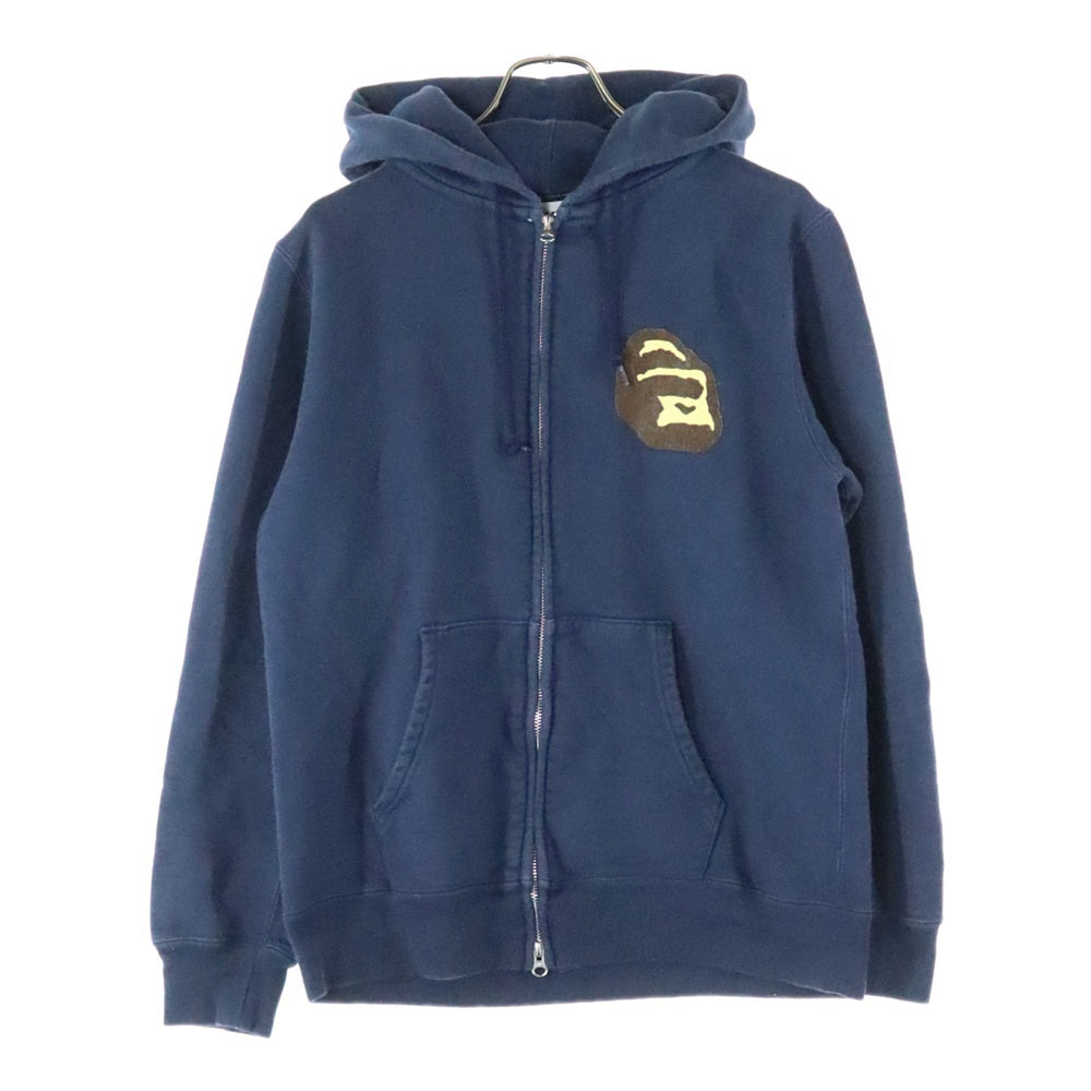 X-LARGE(エクストララージ) ロゴプリント ジップフーディ ネイビー