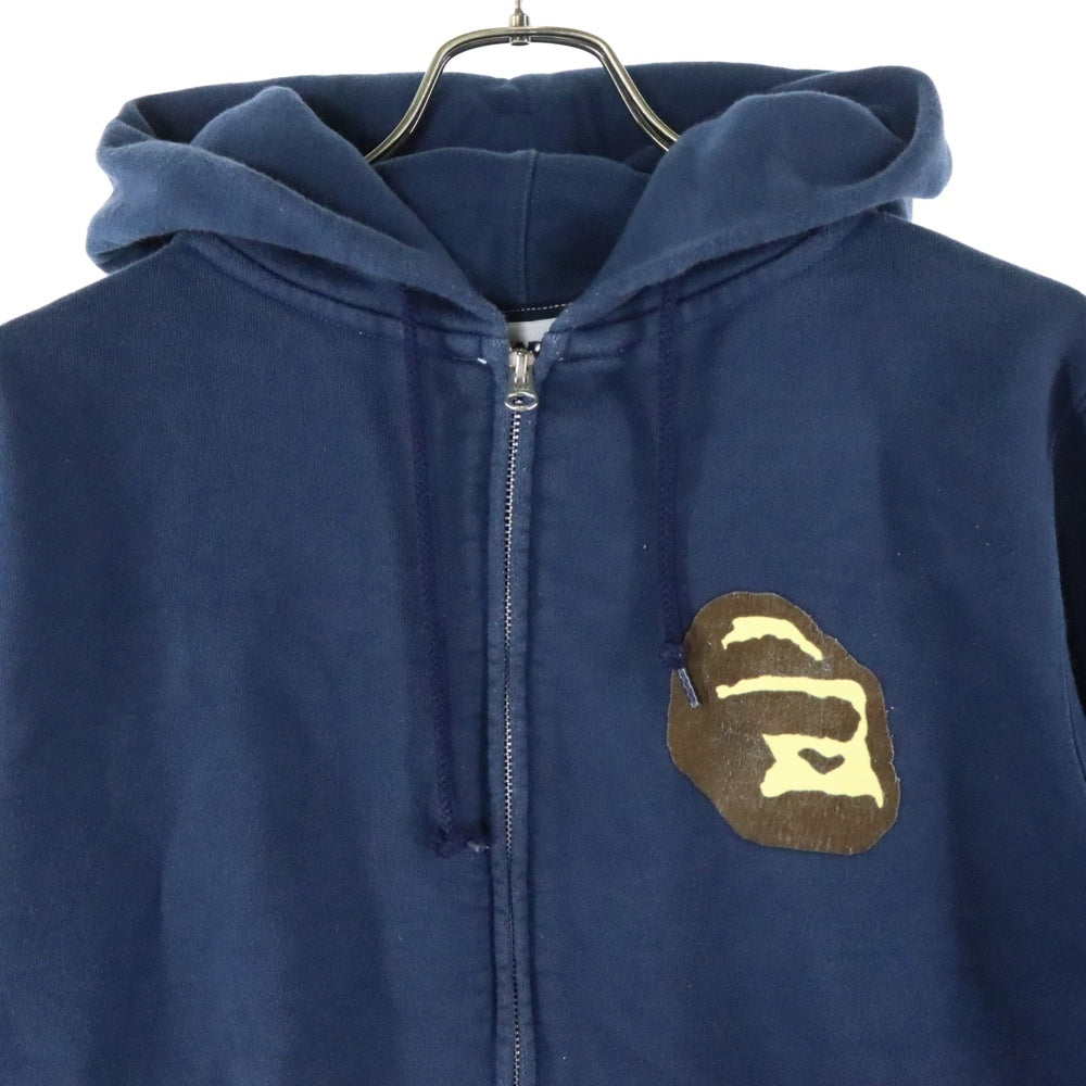 X-LARGE(エクストララージ) ロゴプリント ジップフーディ ネイビー