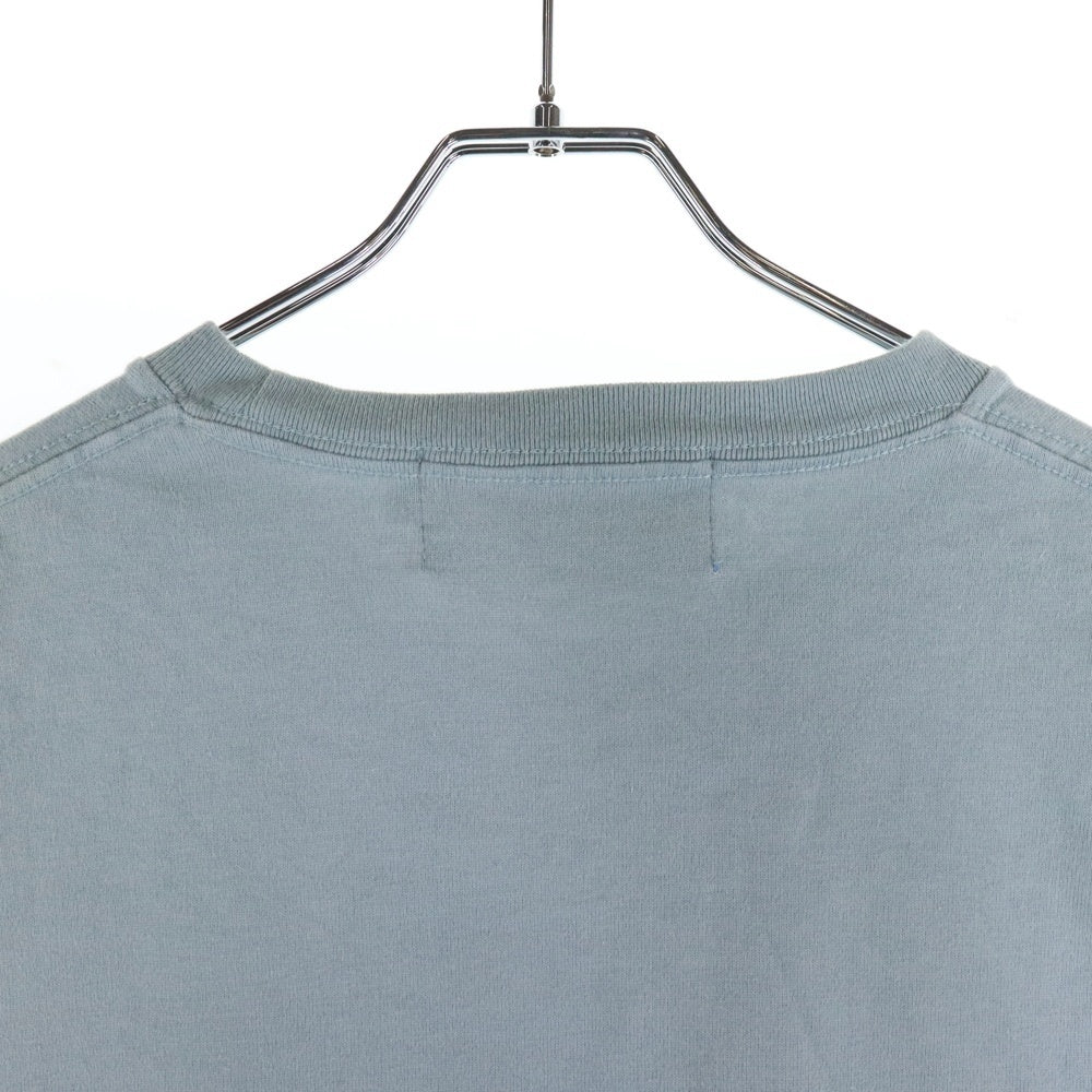 NO BRAND(ノーブランド) SMITH'S ポケット付き クルーネック半袖Tシャツ グレー