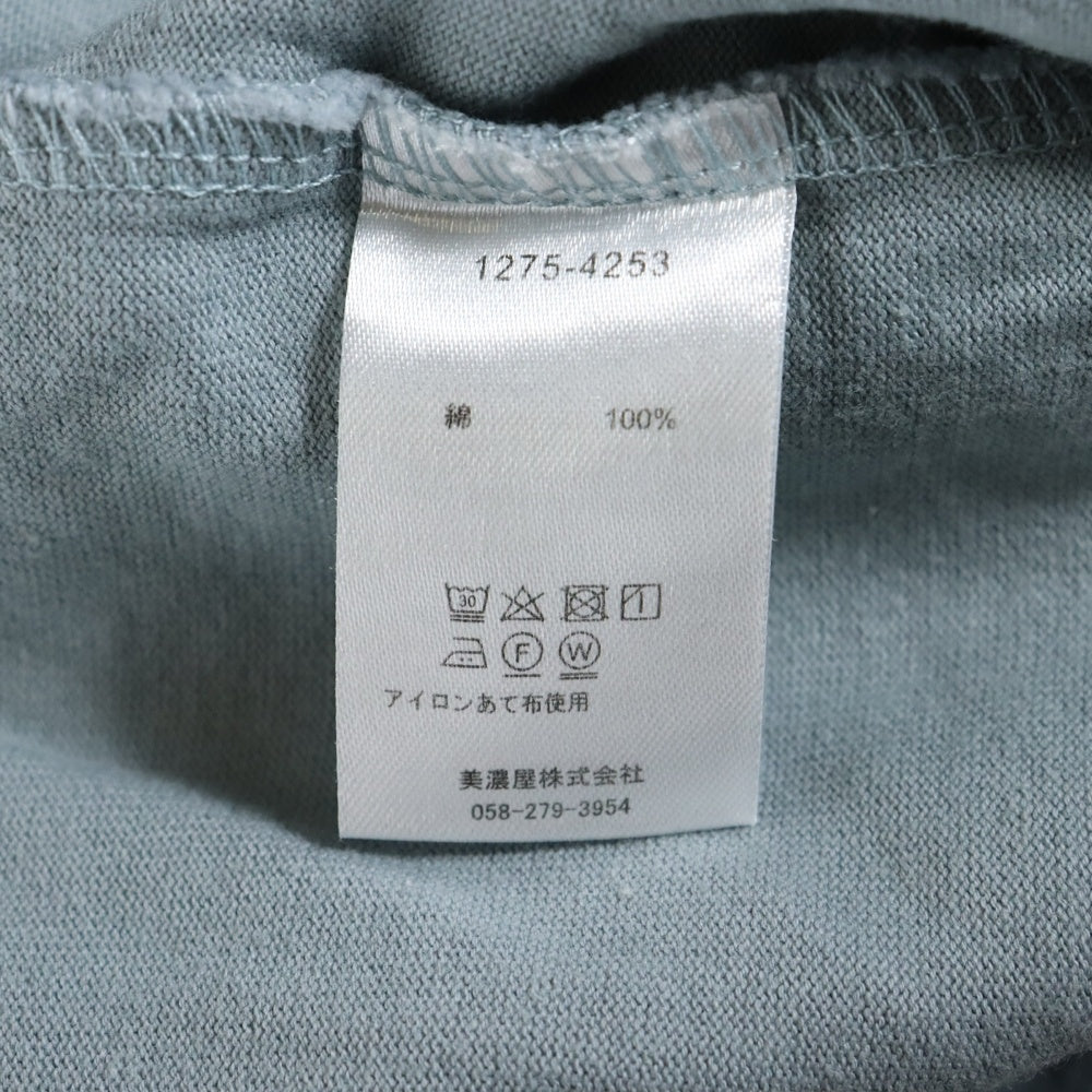 NO BRAND(ノーブランド) SMITH'S ポケット付き クルーネック半袖Tシャツ グレー