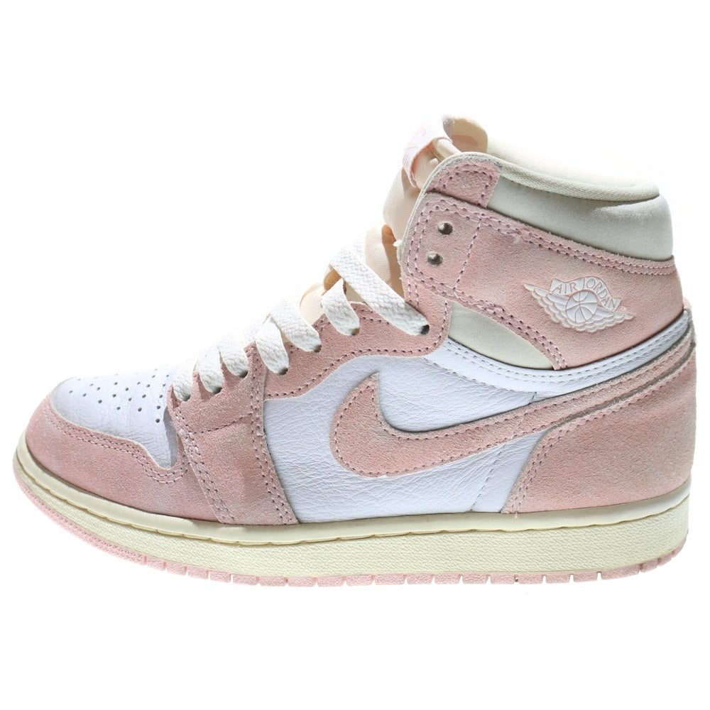 NIKE(ナイキ) WMNS AIR JORDAN 1 RETRO HIGH OG Washed Pink FD2596-600 ウィメンズ エア ジョーダン 1 レトロ ハイ ウォッシュドピンク ハイカットスニーカー US6.5/23.5cm レディース