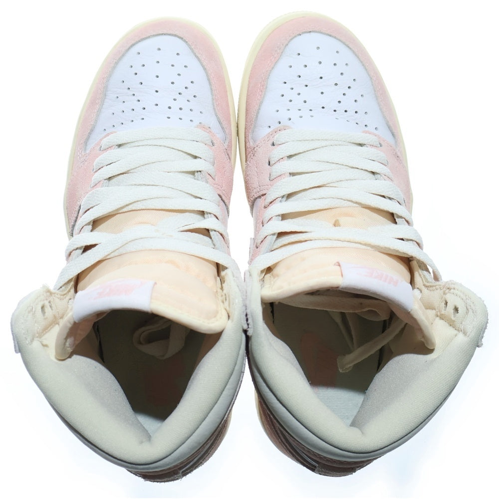 NIKE(ナイキ) WMNS AIR JORDAN 1 RETRO HIGH OG Washed Pink FD2596-600 ウィメンズ エア ジョーダン 1 レトロ ハイ ウォッシュドピンク ハイカットスニーカー US6.5/23.5cm レディース