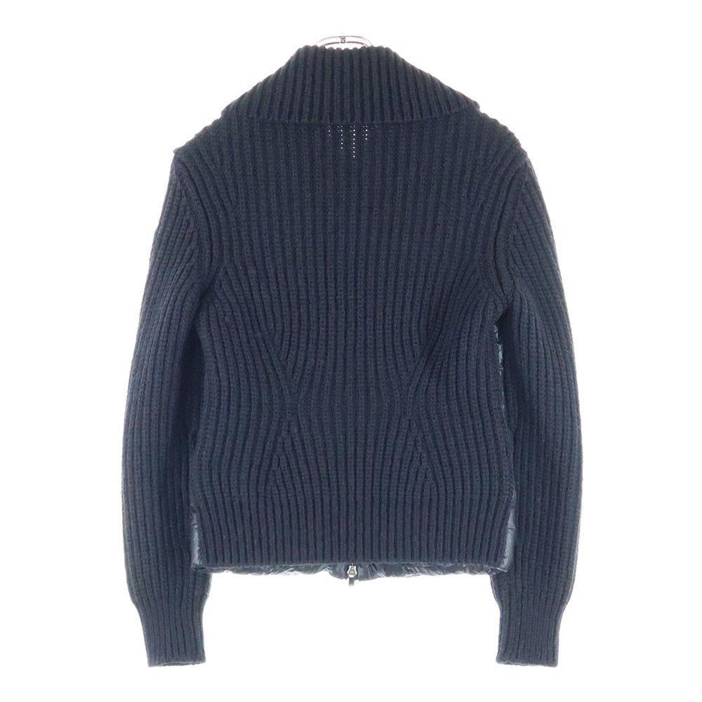 MONCLER(モンクレール) CARDIGAN TRICOT アームロゴパッチ ハイブリッドダウンニット ジャケット カーディガン ブラック レディース I20939B00016 M2089