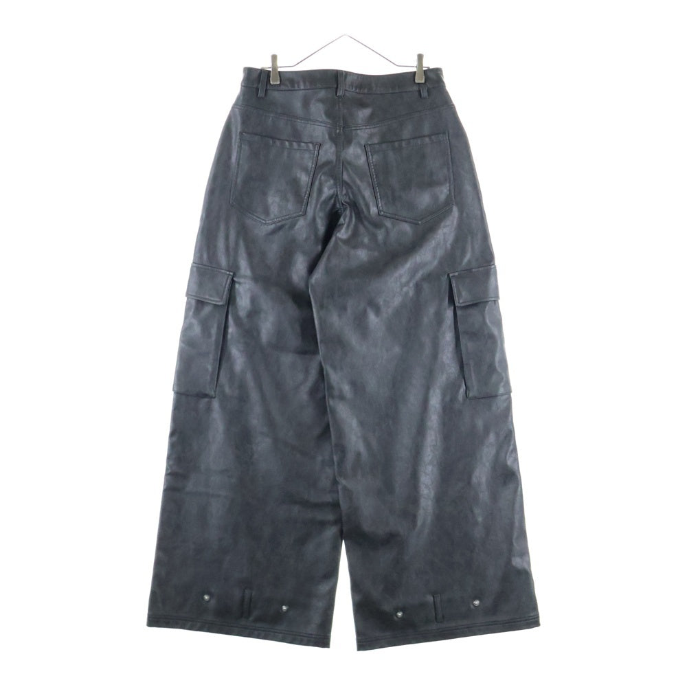 adidas(アディダス) Adilenium Season 3 Vintage Faux Leather Pants Black アディレニウム シーズン 3 ビンテージ フェイクレザーパンツ ブラック