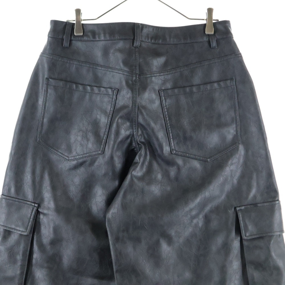 adidas(アディダス) Adilenium Season 3 Vintage Faux Leather Pants Black アディレニウム シーズン 3 ビンテージ フェイクレザーパンツ ブラック