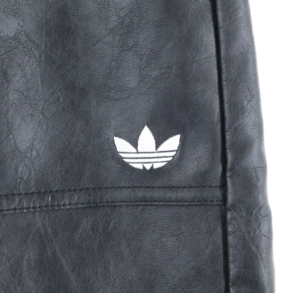 adidas(アディダス) Adilenium Season 3 Vintage Faux Leather Pants Black アディレニウム シーズン 3 ビンテージ フェイクレザーパンツ ブラック