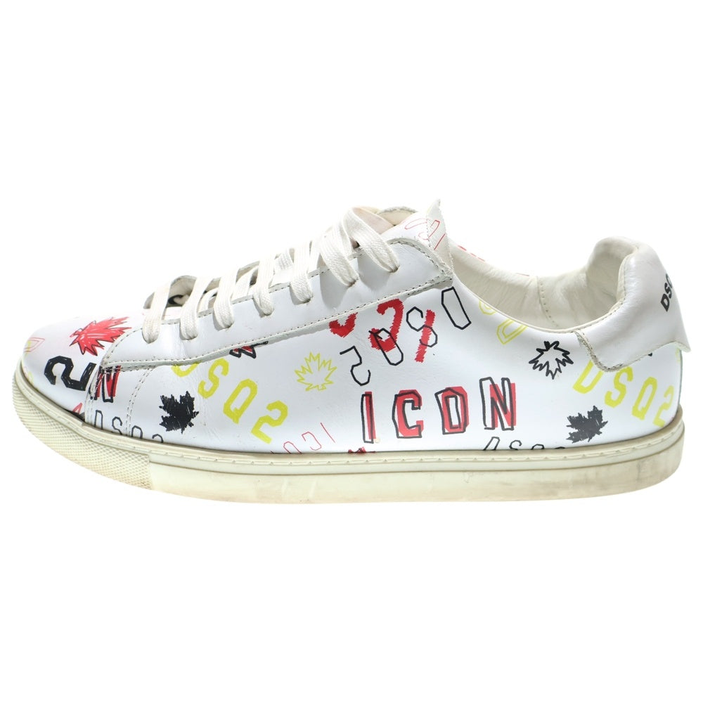 DSQUARED2(ディースクエアード) LHP グラフィックプリント ローカットスニーカー マルチ