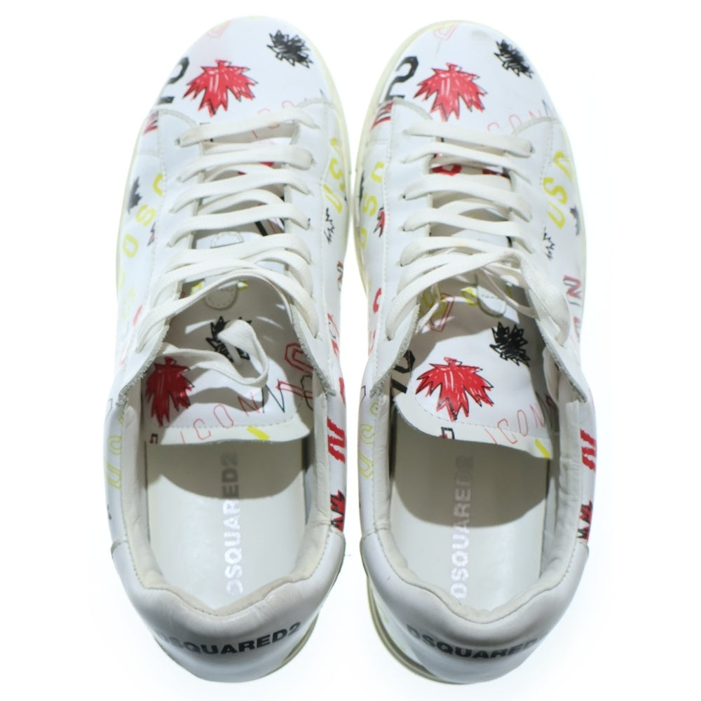 DSQUARED2(ディースクエアード) LHP グラフィックプリント ローカットスニーカー マルチ