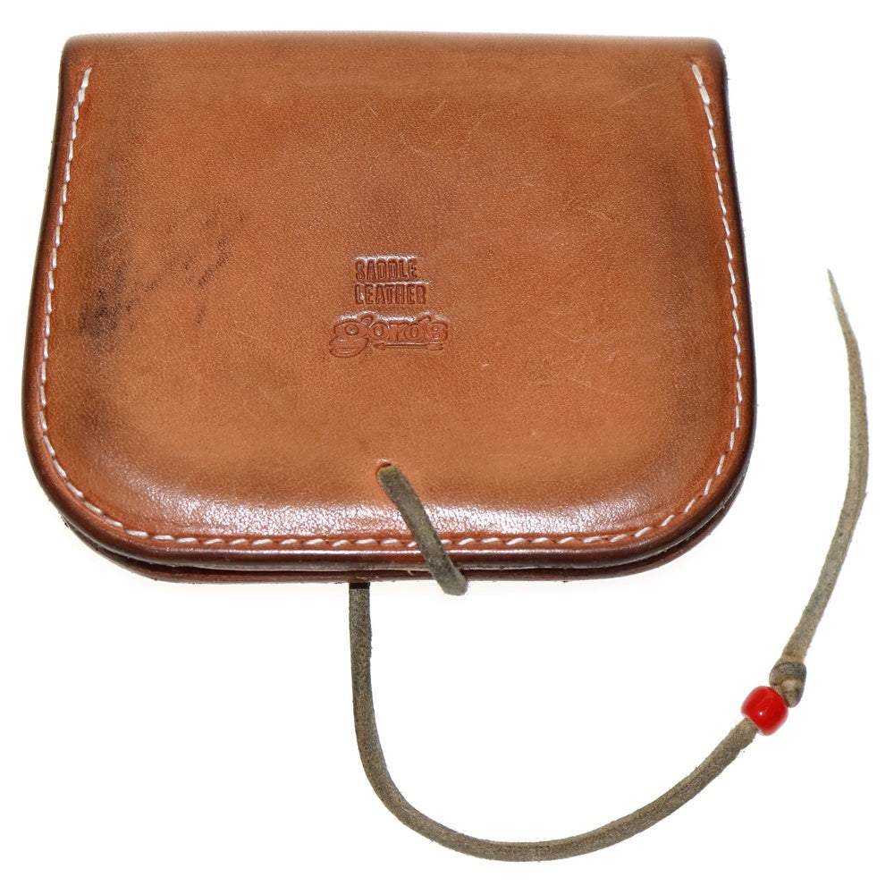 goro's(ゴローズ) コンチョ付 角型小銭入れ サドル コインケース