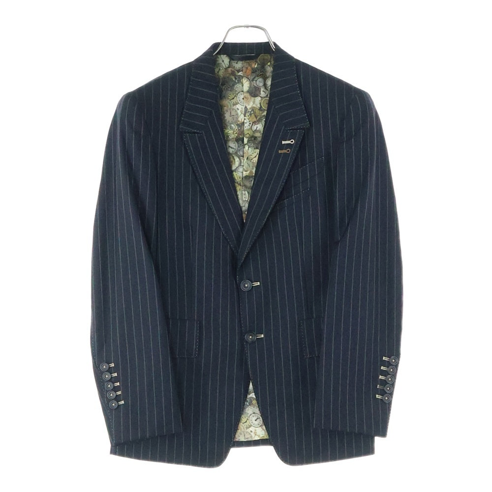 Paul Smith(ポールスミス) セットアップ ストライプ柄 テーラードジャケット ベスト スラックスパンツ スーツ 22919 ブラック