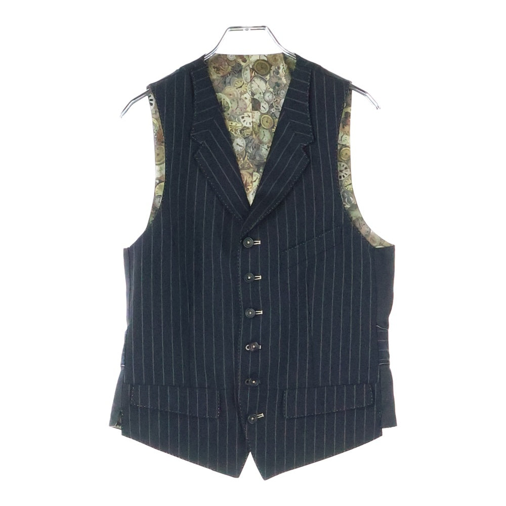 Paul Smith(ポールスミス) セットアップ ストライプ柄 テーラードジャケット ベスト スラックスパンツ スーツ 22919 ブラック