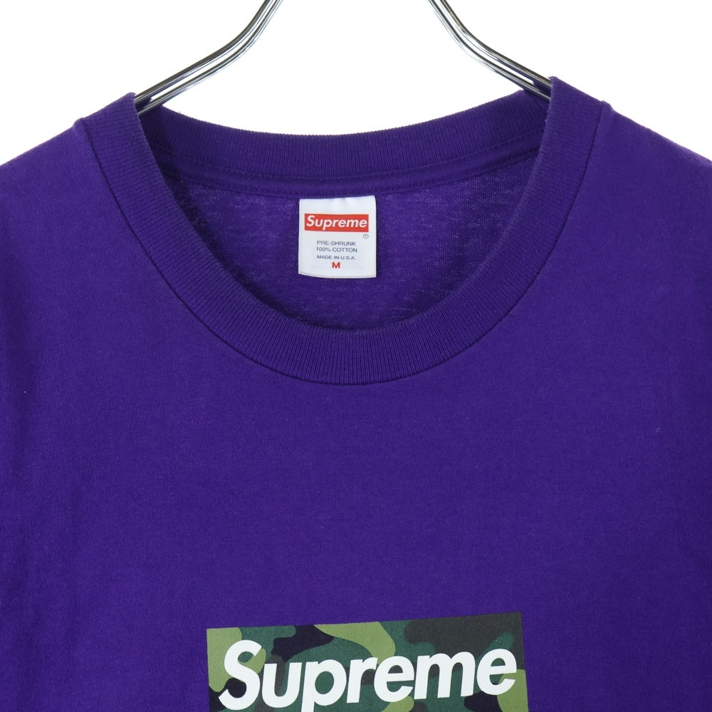 SUPREME(シュプリーム) 23AW Box Logo Tee ボックスロゴ クルーネック半袖tシャツ パープル