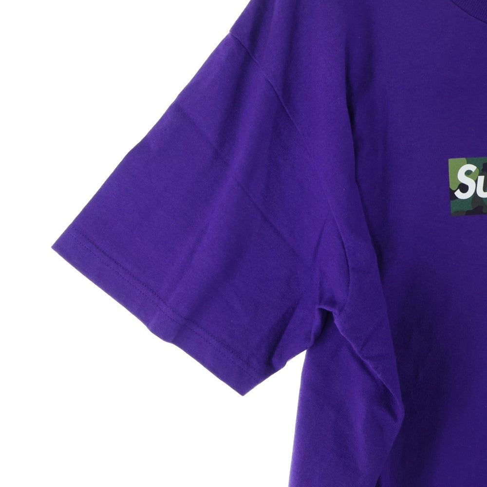 SUPREME(シュプリーム) 23AW Box Logo Tee ボックスロゴ クルーネック半袖tシャツ パープル