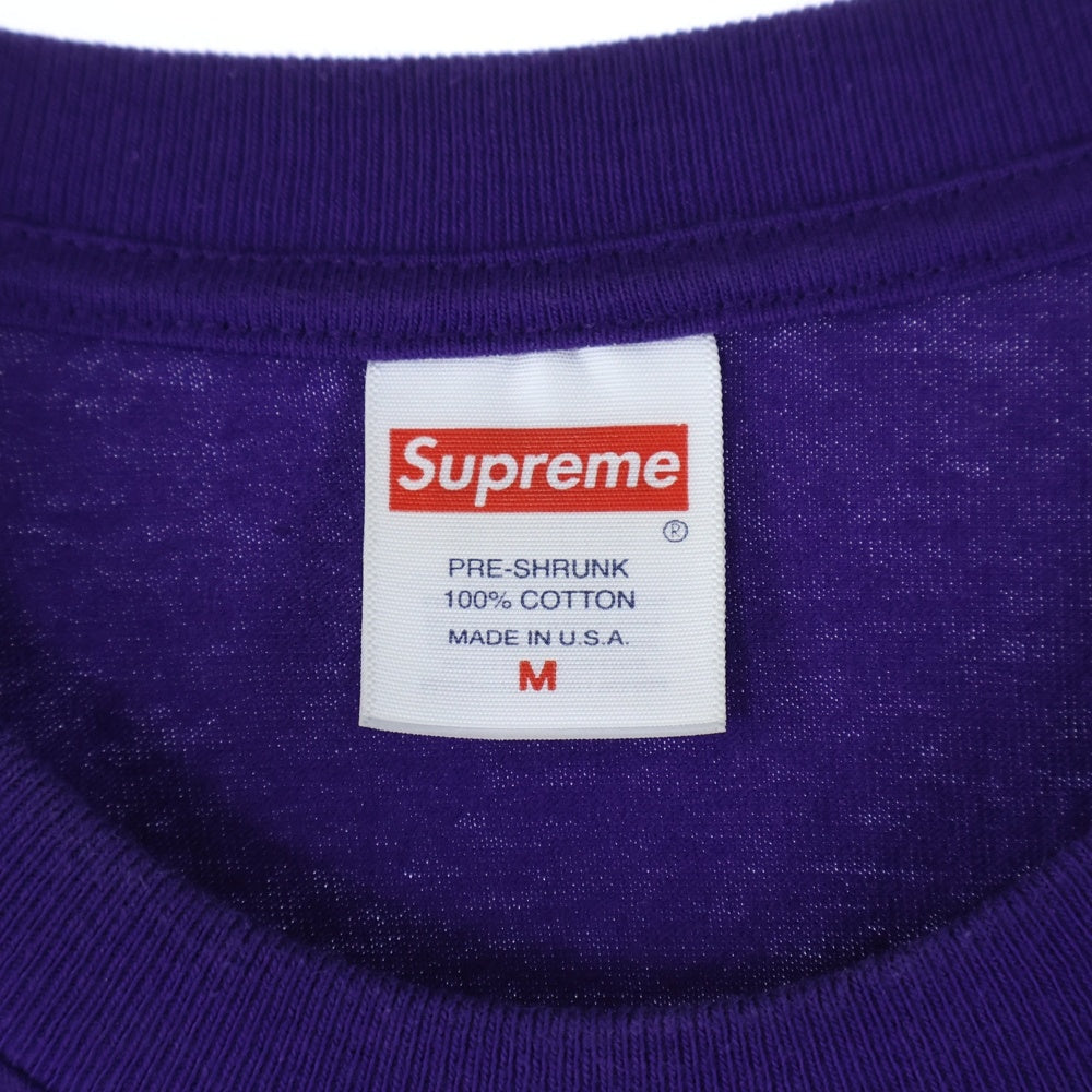 SUPREME(シュプリーム) 23AW Box Logo Tee ボックスロゴ クルーネック半袖tシャツ パープル