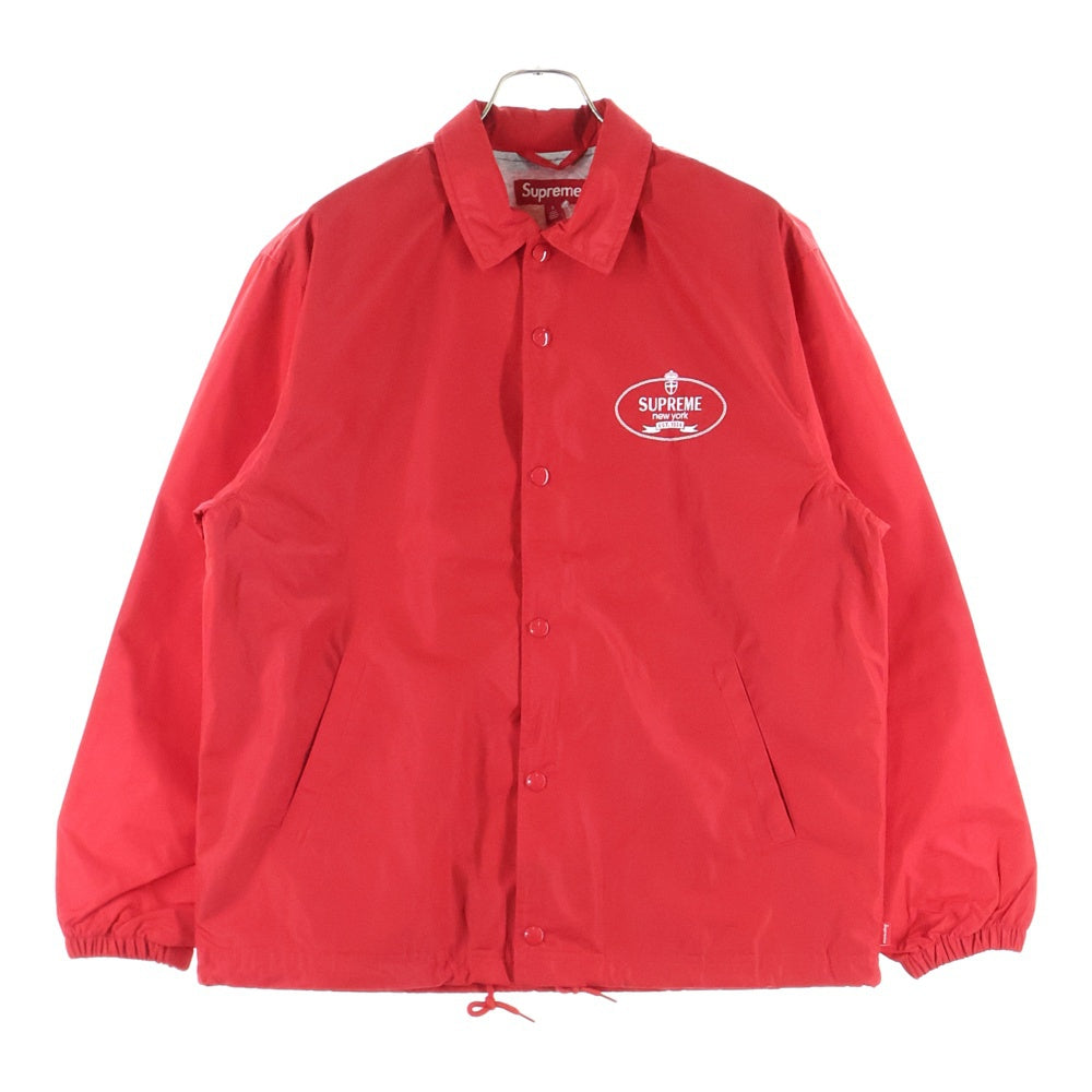 SUPREME(シュプリーム) 24AW Crest Coaches Jacket クレスト ロゴエンブロイダリー コーチジャケット レッド