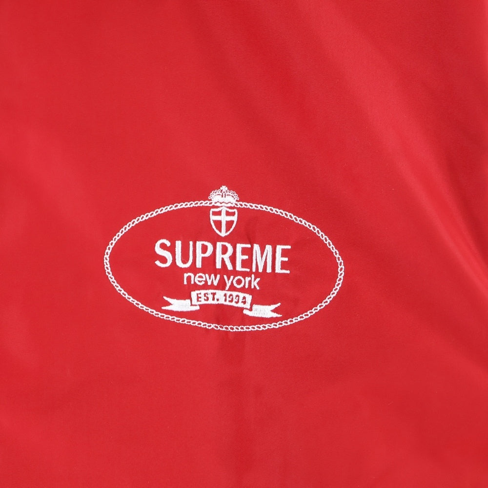 SUPREME(シュプリーム) 24AW Crest Coaches Jacket クレスト ロゴエンブロイダリー コーチジャケット レッド
