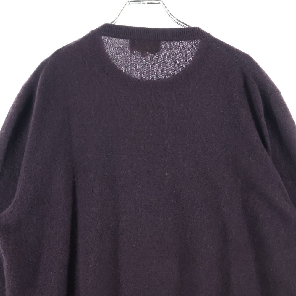HERMES(エルメス) 15SS カシミヤ フロントデザイン クルーネックニットセーター ブラウン