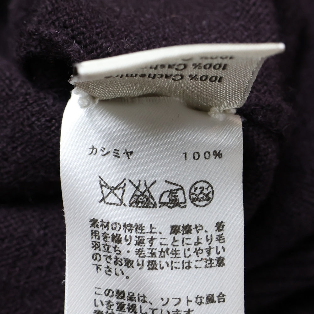 HERMES(エルメス) 15SS カシミヤ フロントデザイン クルーネックニットセーター ブラウン